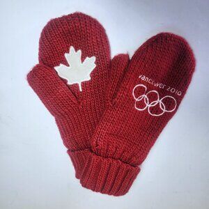 Vancouver 2010 Olympic Red Mittens Size SM/Med Adult Hudsons Bay HBC